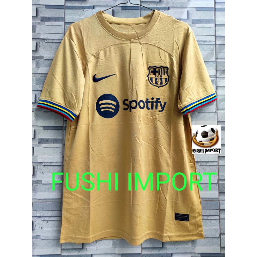 Jersey Baju Bola Barca Away 2022 2023 Grade Ori