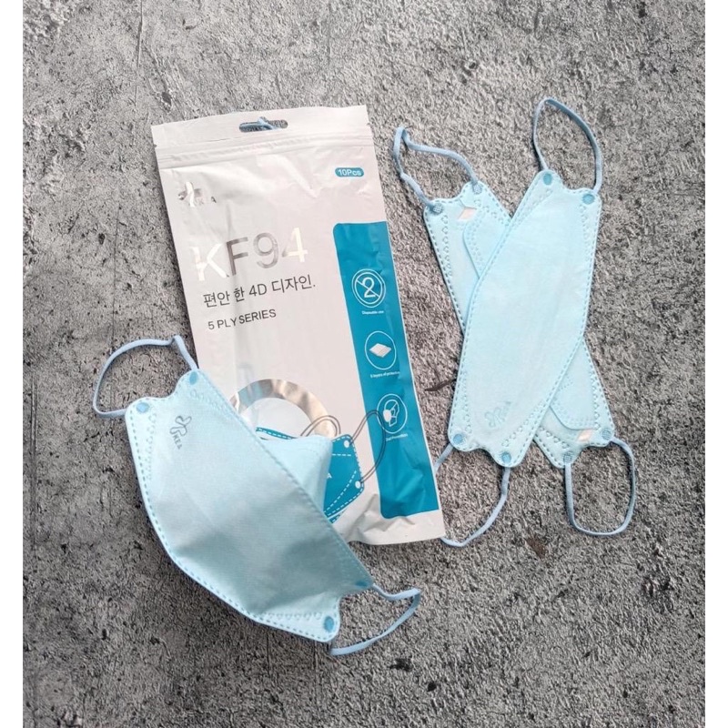 Masker KF94 Kea Korea 4 ply/ Masker Earloop/ Masker fashion isi 10pc (SEGEL PABRIK)