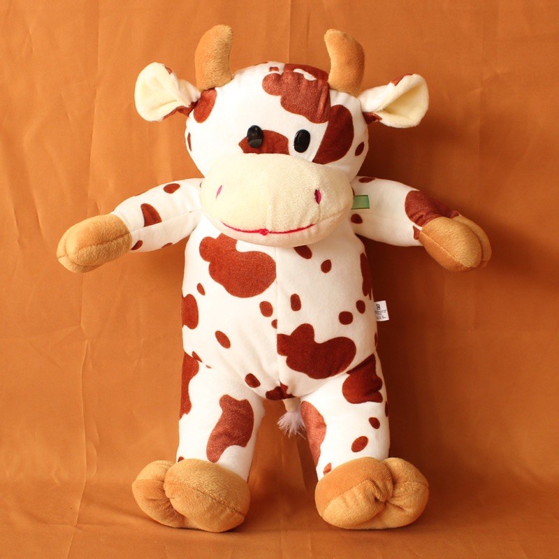 BONEKA KARAKTER BINATANG SAPI COW JUMBO BESAR MAINAN KADO ULANG TAHUN ANAK PACAR LUCU