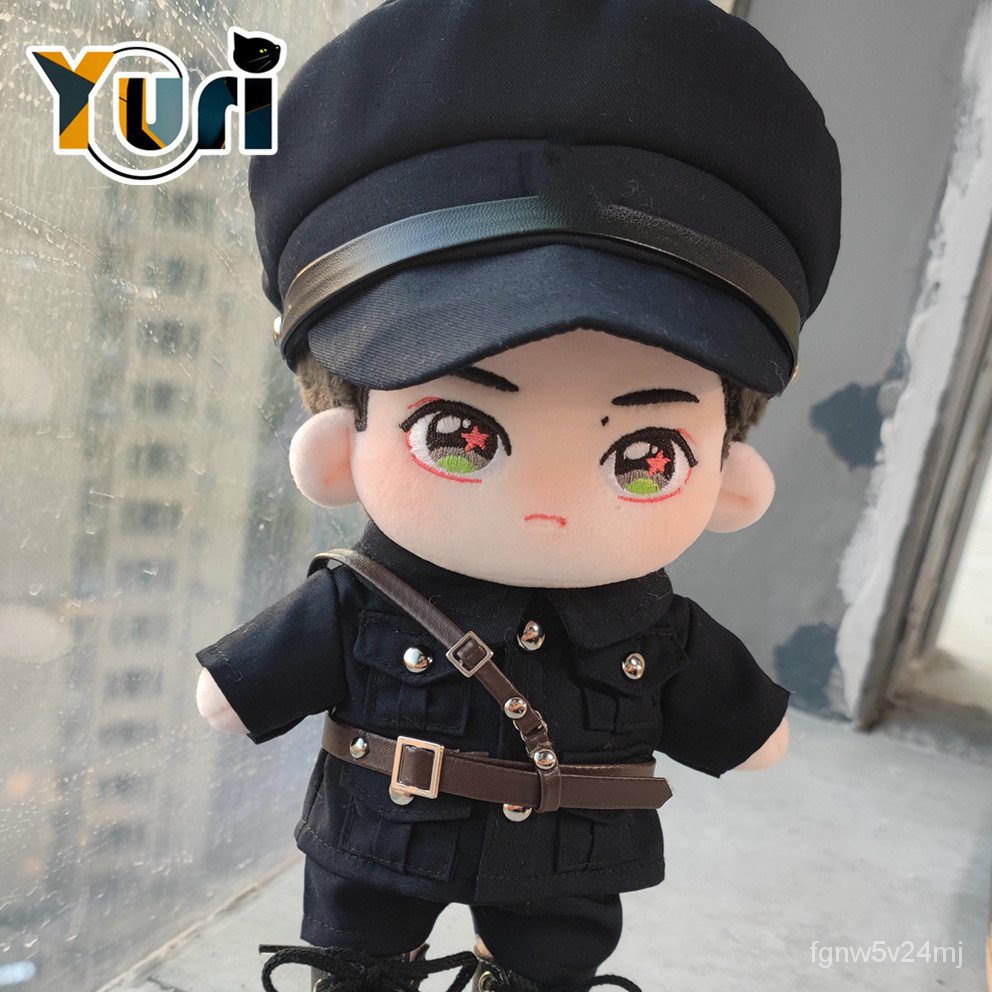 Yuri Limit Wang Yibo Military Uniform Idol Star BL Plush Doll Clothes Toy Cotume Clothing Fashion Co
