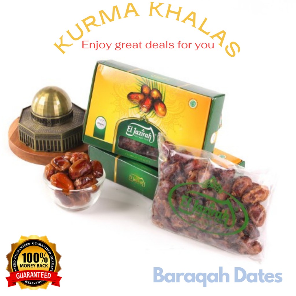 

Kurma Khalas Kalas Asli Eljazirah Premium Kemasan Box 500 Gram Murah