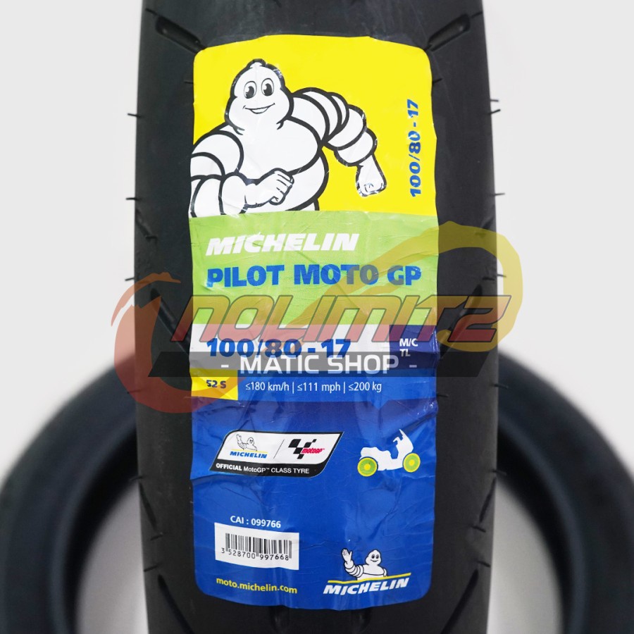 Ban Motor Tubeless Michelin Pilot Moto GP 100/80 - 14 Vario Beat Scoopy Mio