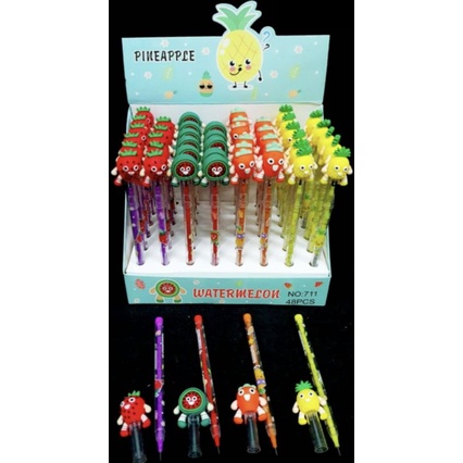 (4pc) pensil lantu/lantu bensia/pensil cabut lucu/pensil bongkar pasang-BUAH