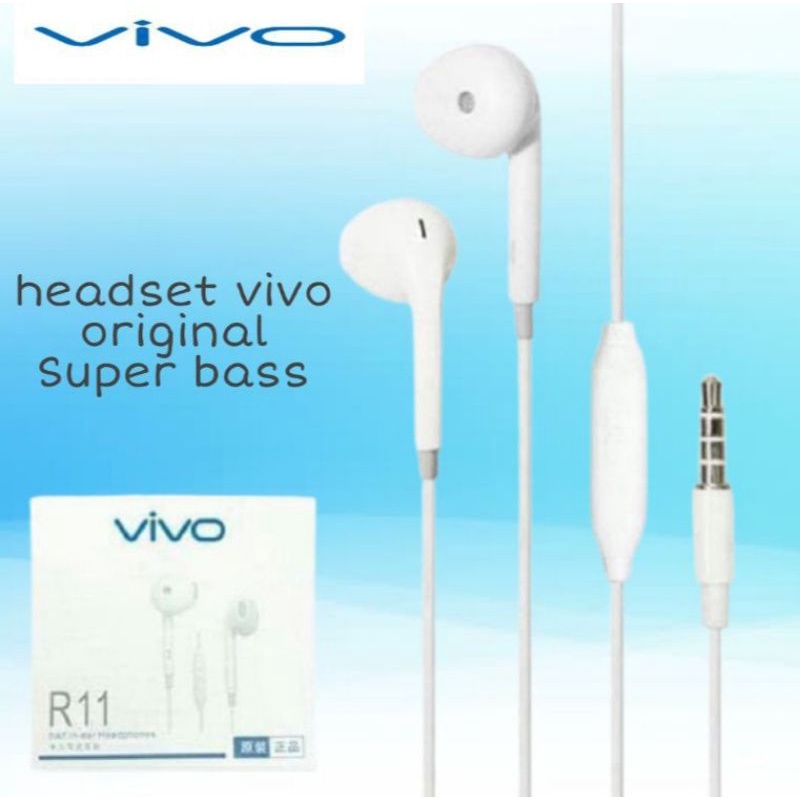Headset Vivo Original headset vivo R11 Super Bass