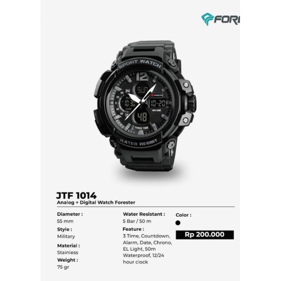 JAM TANGAN FORESTER JTF 1014