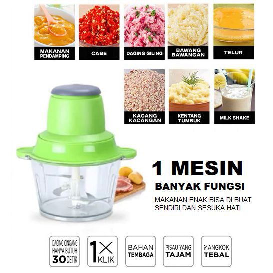 Blender Gilingan Daging Chopper Elektrik Portable