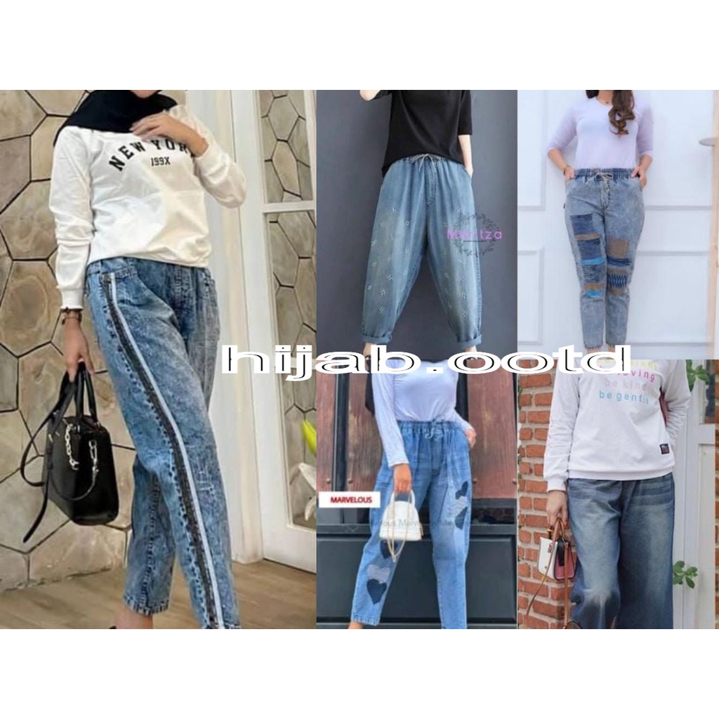 VERSA CULLOTE JEANS / VERSA KULOT JUMBO (KULOT JEANS JUMBO VARIASI BORDIR) N95