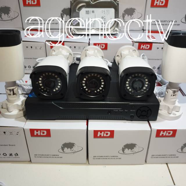 Paket cctv 5 kamera 5mp  full hd ic sony outdoor anti air