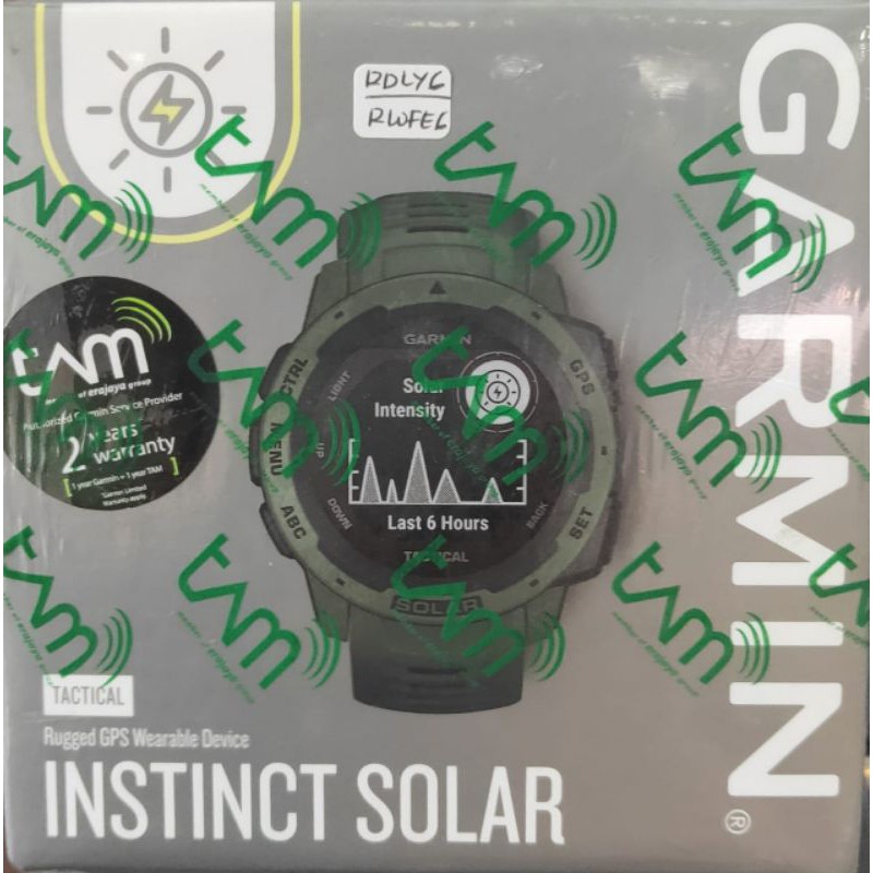 JAM TANGAN GARMIN INSTINCT SOLAR TACTICAL MOSS