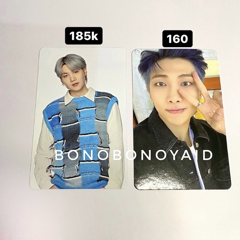 Pc Card Wallet BTS Suga Yoongi + Pc Pob Butter Rm Official