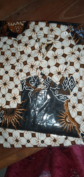 Batik Couple Keluarga Sania Ruffle Ori Ndoro Jowi Dnt Wayang Kotak