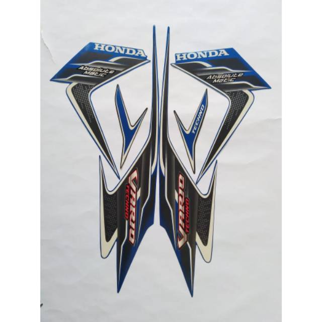 stiker striping honda vario techno karbu 110 2010 biru