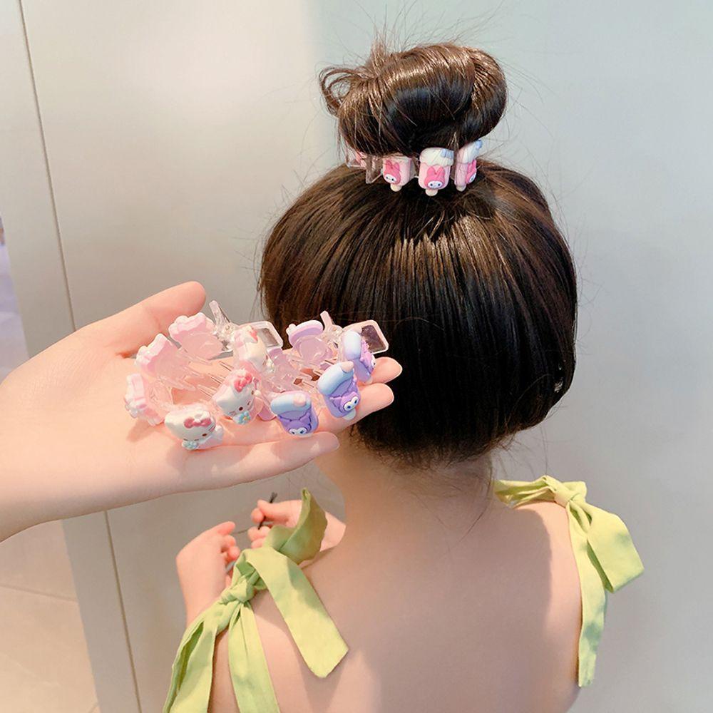 Needway Jepit Rambut Anak Warna-Warni Fashion Kuromi Cute Melody Kawaii Korean Style Hair Claw