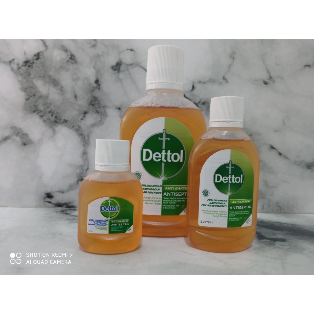 DETTOL Cairan Antiseptik 245 ML 95 ML 45 ML Cair Anti Kuman Detol