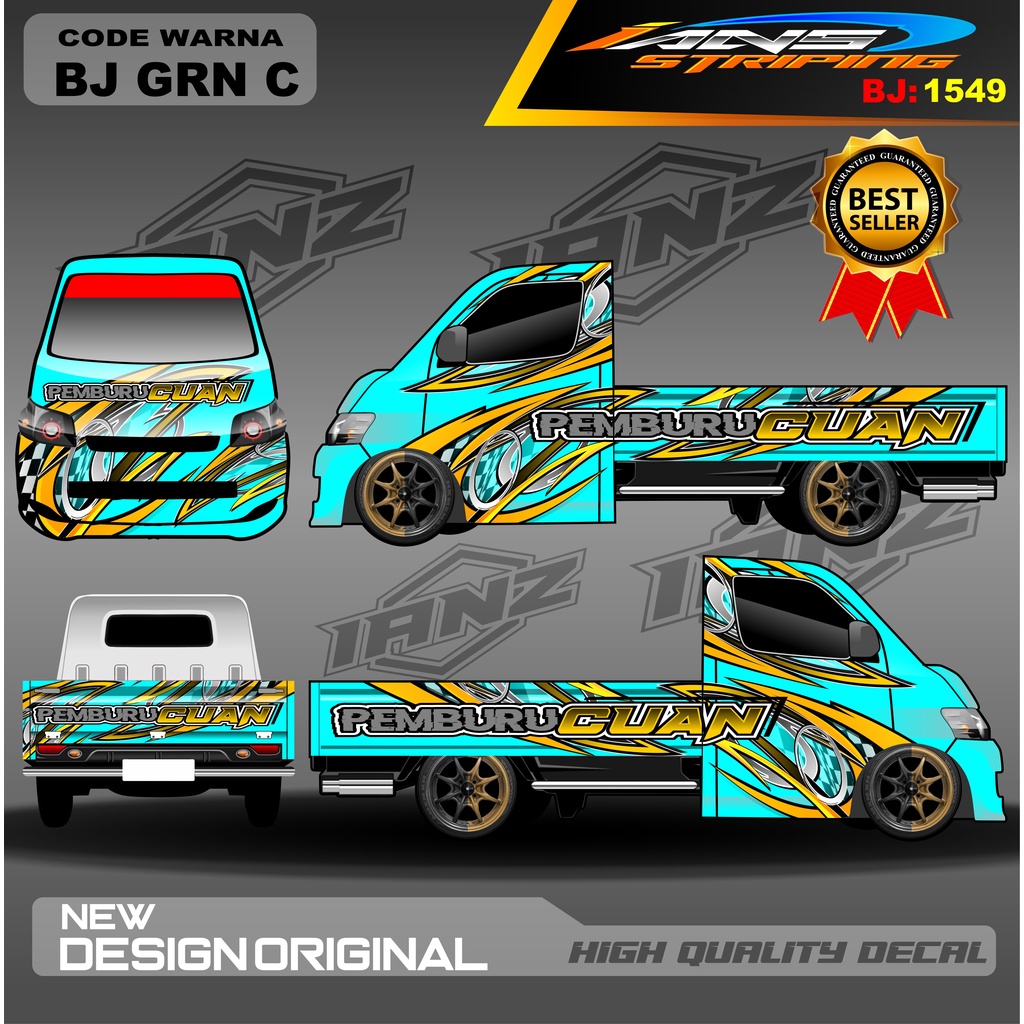 VARIASI STIKER PICK UP GRANMAX CARRY L300 FULL BODY / STIKER PICK UP / STICKER GRANMAX