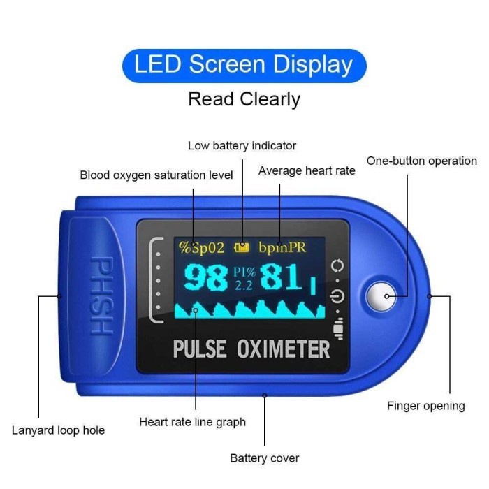 QUALITY OXYMETER PULSE ALAT PENGUKUR OKSIGEN DALAM DARAH DETAK JANTUNG