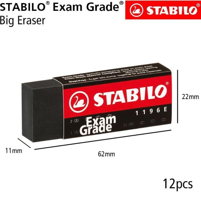 

STABILO Exam Grade - Big Eraser 12pcs / Penghapus Pensil Ujian Sekolah