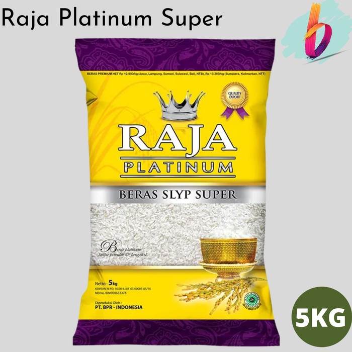

Beras RAJA PLATINUM Raja Ultima BERAS SLYP SUPER 5kg