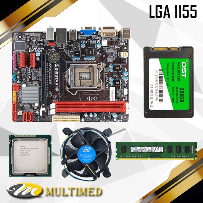 Paket Rakitan Intel LGA 1155 Mobo H61 Ddr3 - Core i3 - RAM - SSD