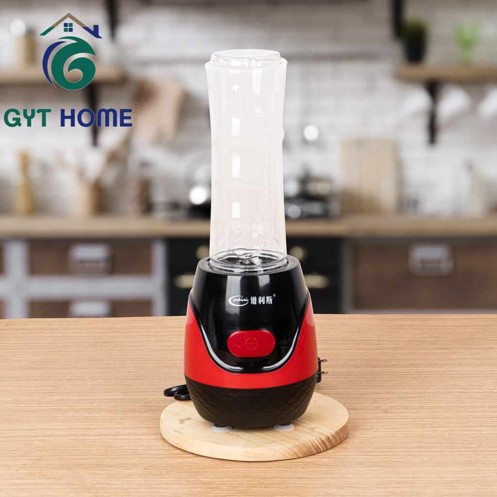 GYT HOME Pulisi Blender Portable - Blender Personal 4 Mata Pisau Ada