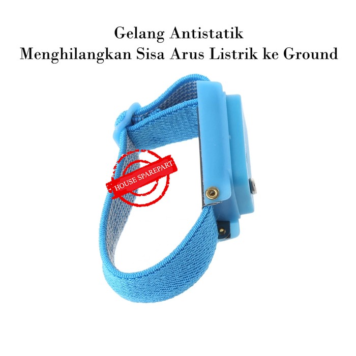 GELANG ANTI STATIK ( PENGHILANG SISA ARUS LISTRIK KE GROUND) TANPA KABEL