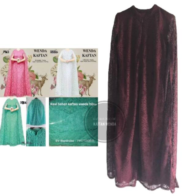 Kaftan WENDA wanita brukat brokat pesta