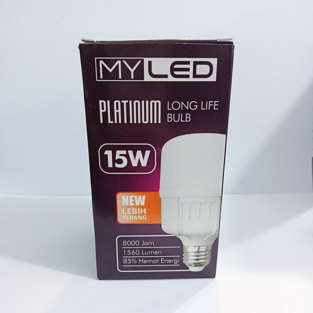 Lampu LED 15 Watt Putih Myled Platinum 15W Bohlam LED 15w Daylight