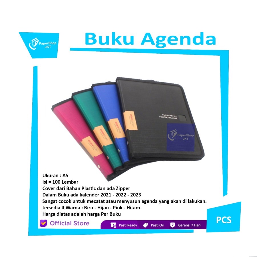 

Interxfolder Monthly Planner A5 - Buku Agenda - Random