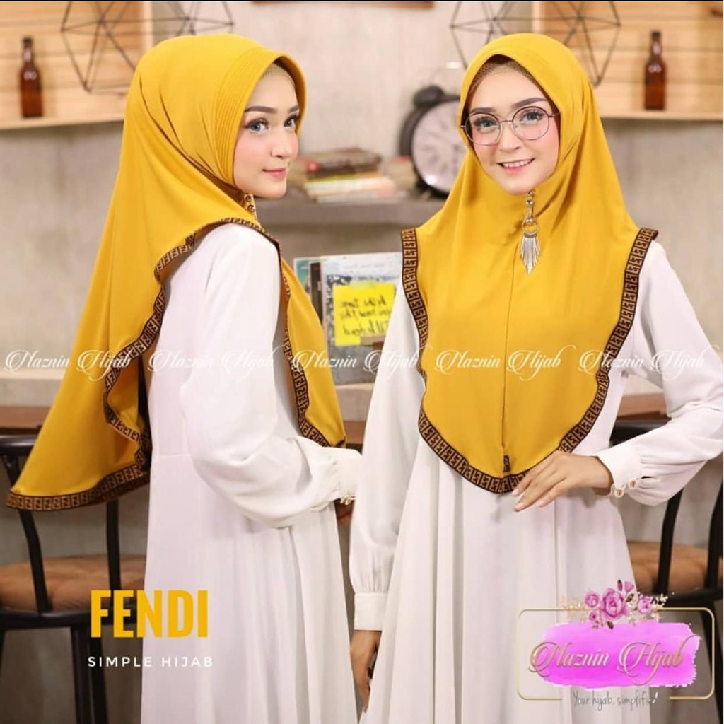 HIJAB INSTAN FENDI / KHIMAR INSTAN FENDI ORI DK