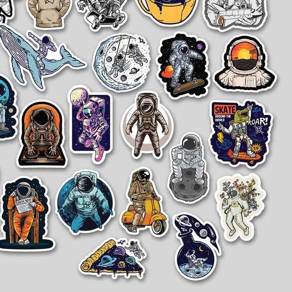 

♖ STICKER PACK ASTRONAUT | STICKER TUMBLER | STIKER LAPTOP KOPER HELM ☛