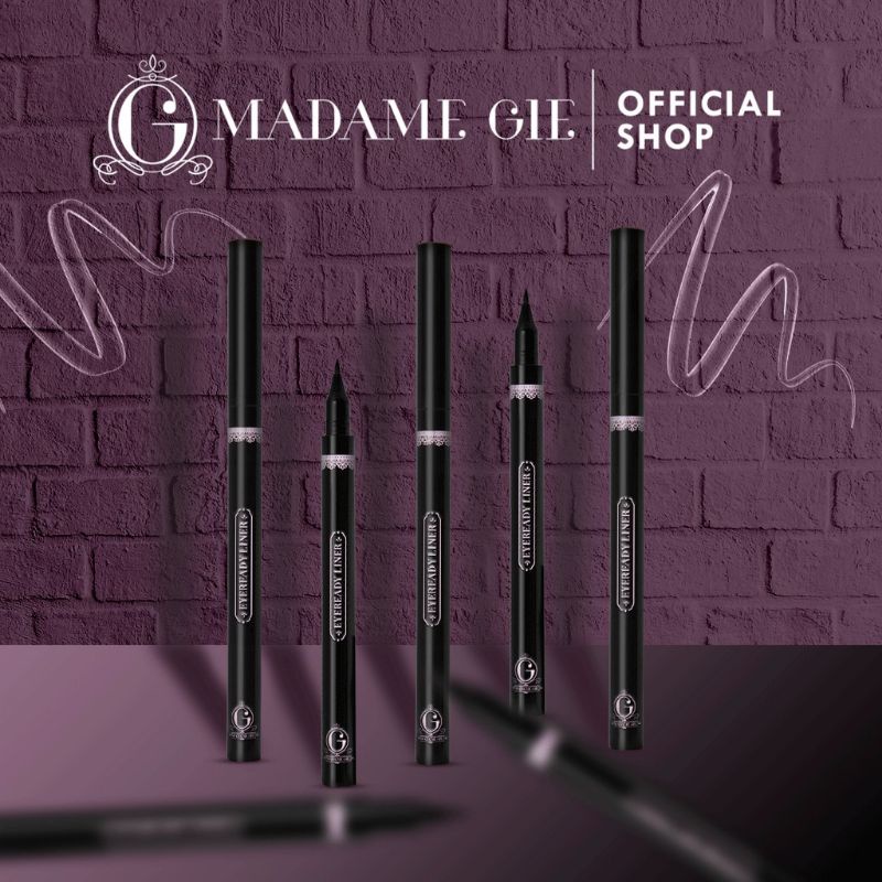 MADAME GIE Eyeready Liner|Wing It Lady ~ Eyeliner Pen Black Waterproof Spidol