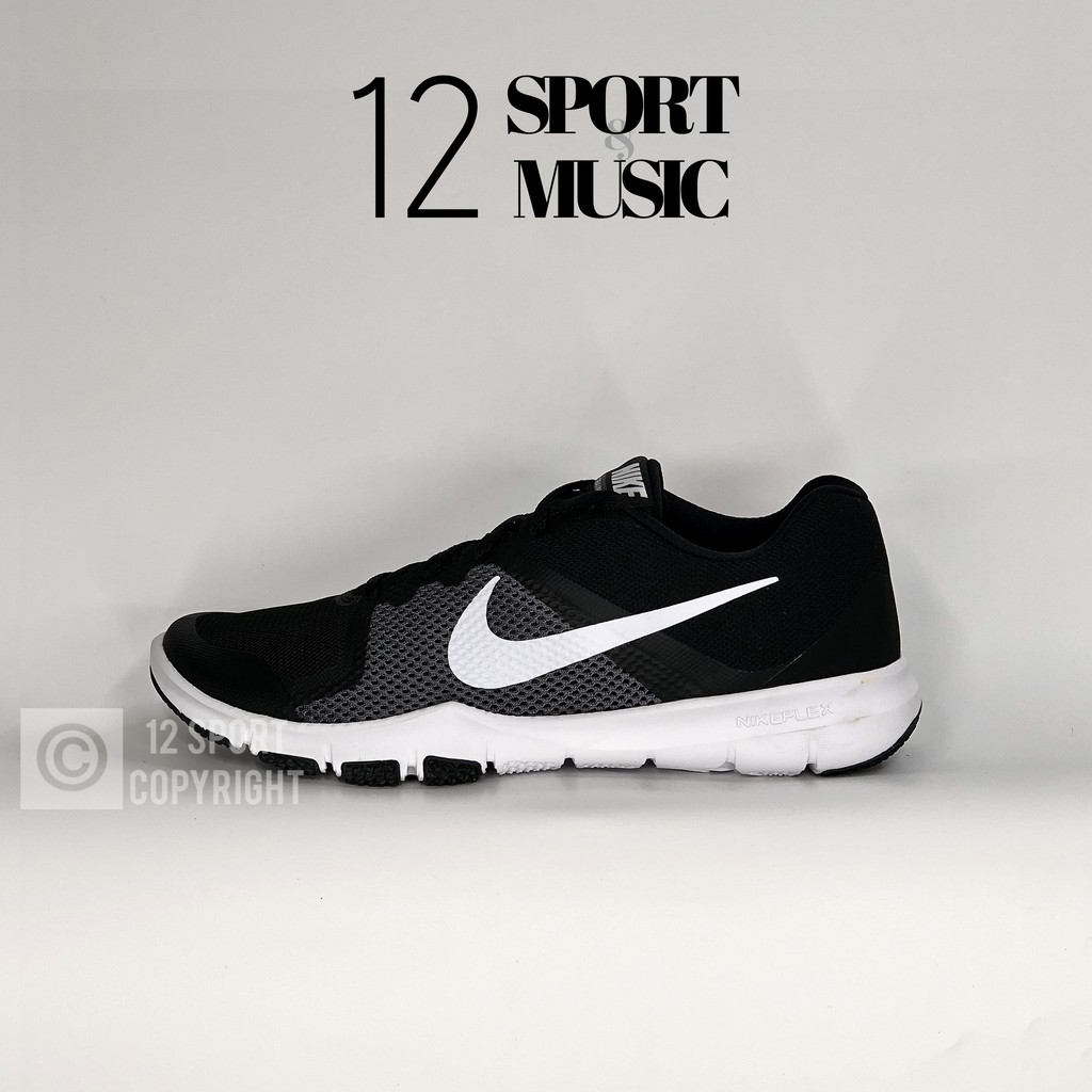 CLEARANCE SALE [[BOLEH TUKAR SIZE]] SEPATU RUNNING NIKE FLEX CONTROL BLACK/WHITE