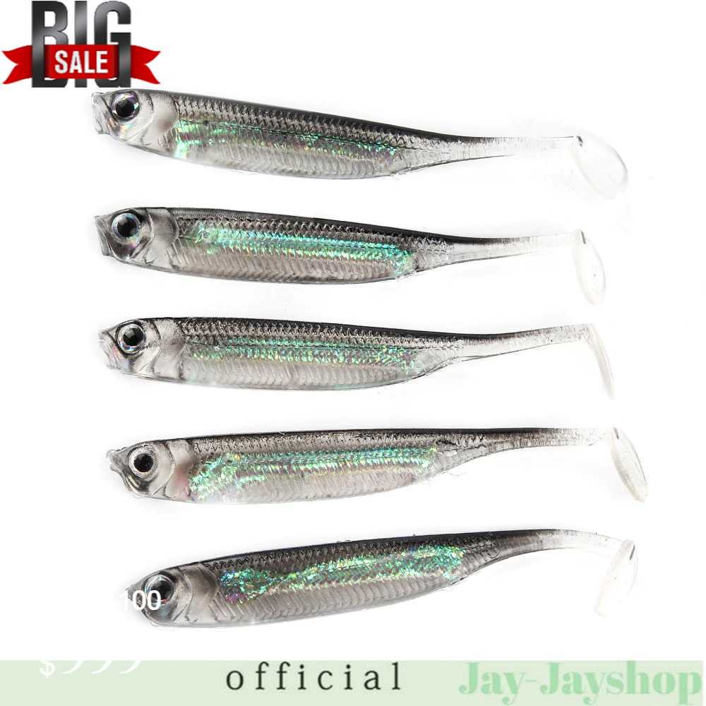 Atriptime Umpan Pancing Ikan Rainbow Soft Lure Bait 7CM 5PCS - TY-BA58