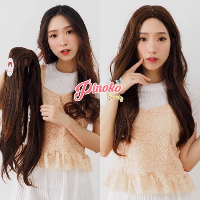 TOUPEE TANPA PONI (BELAH TENGAH) LURUS