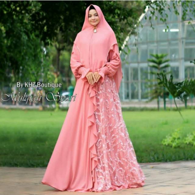 Gamis syari by khz boutique/gamis syari kombinasi