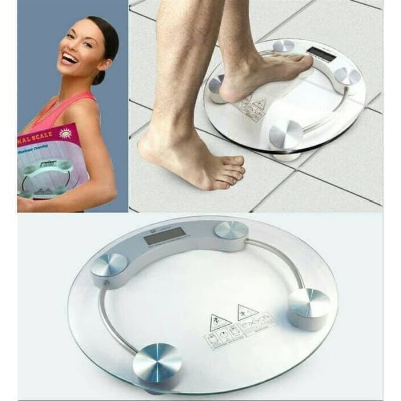 Timbangan Badan TRANSPARAN digital personal scale weight