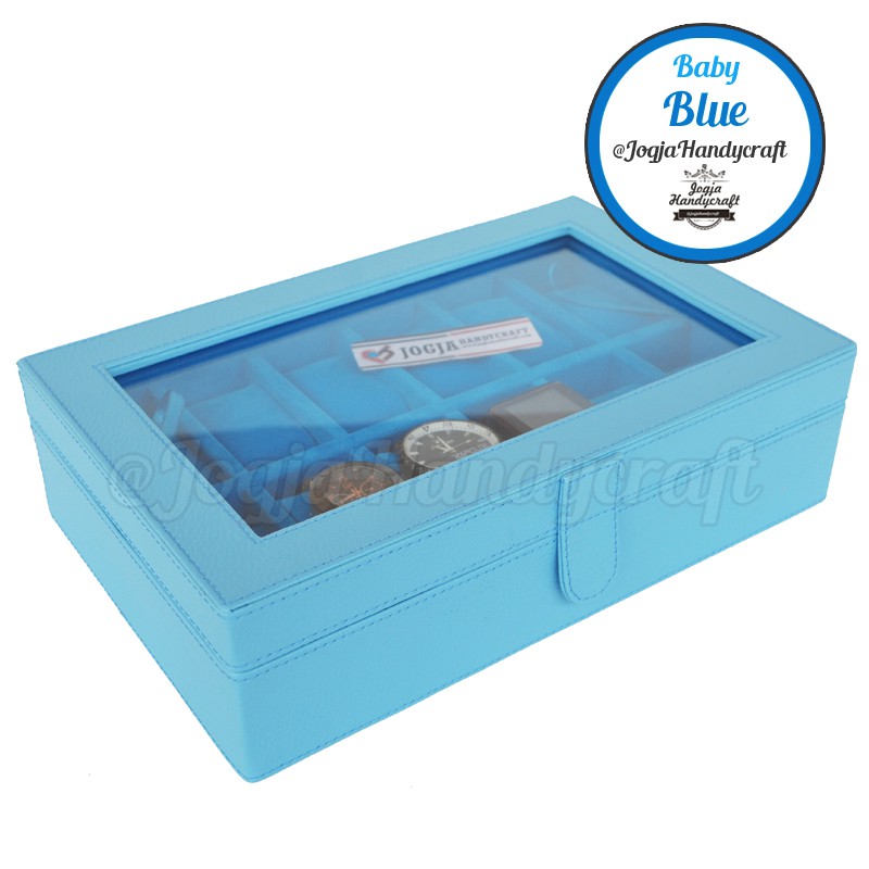 (PROMO) FULL COLOR Kotak Tempat Jam Tangan Isi 12 / Box Jam / Watch Box /  Wadah Jam