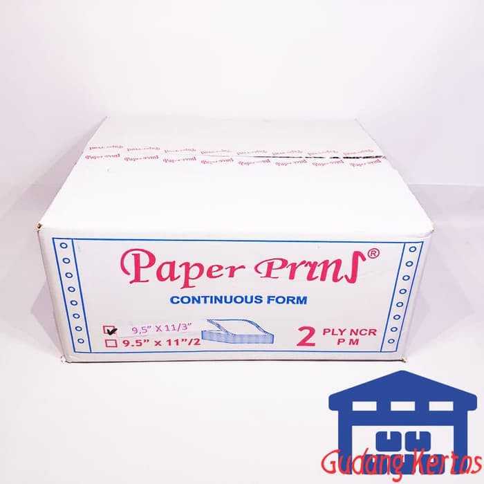 

CONTINUOUS FORM 91/2 X 11/3 2PLY PAPERPRYNS (BAGI 3 PDAM/PLN)