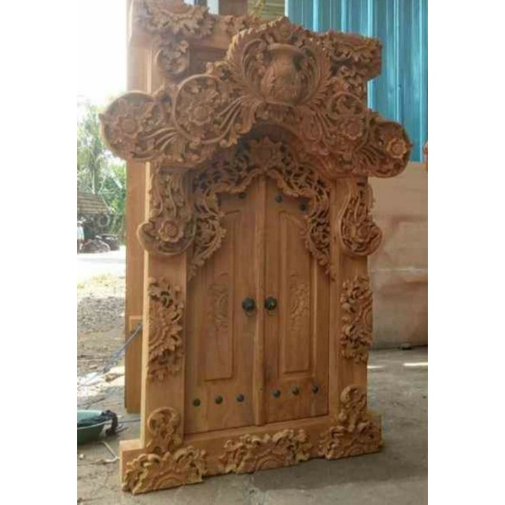 jendela ukir bali kayu jati asli pengeajin jepara