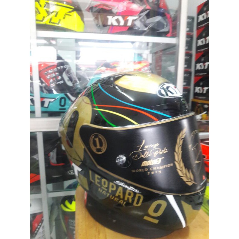 Helm Full Face KYT NZ_RACE DALLAPORTA LEOPARD