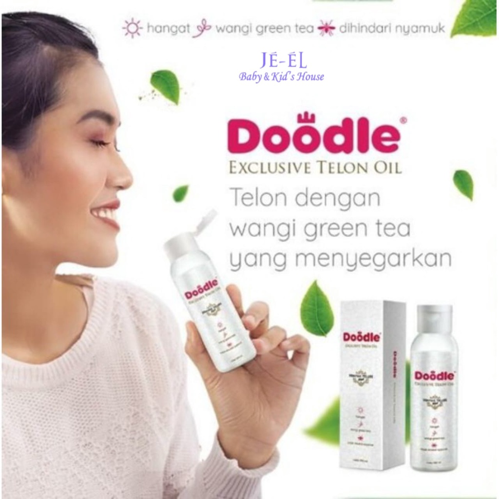 Doodle Exclusive Telon Oil 100ml/Minyak Telon Green Tea