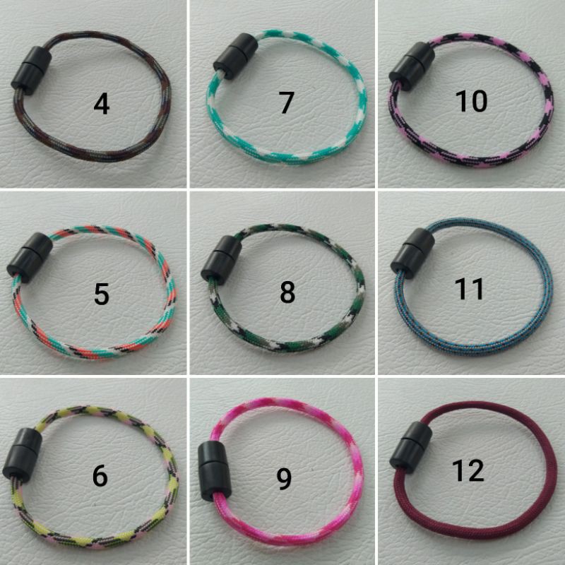 Gelang Paracord simple buckle Gelang Paracord 4 mm Gelang Couple Gelang Bracelet