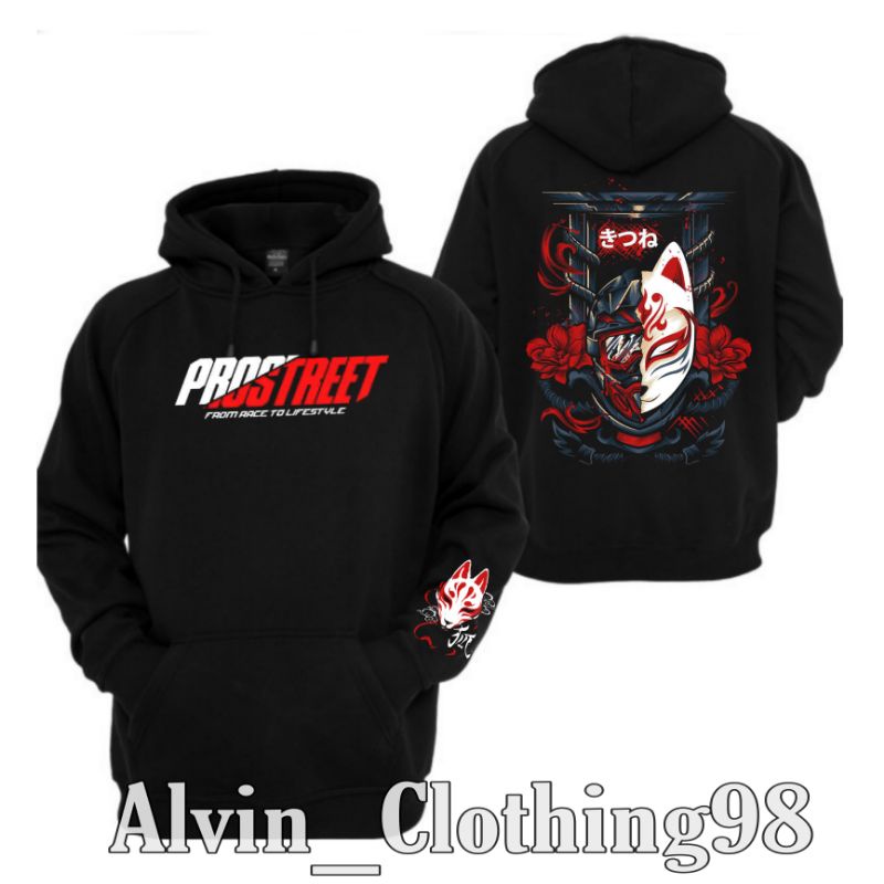 HOODIE PROSTREET KITSUNE HELMT KEREN SEKALI