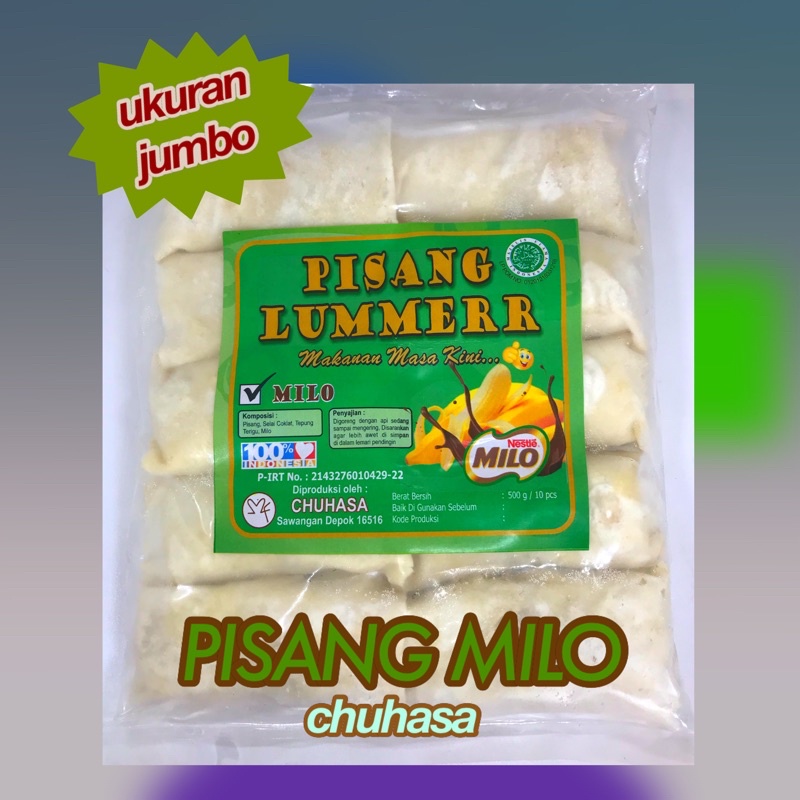 

Pisang Lumer Milo Chuhasa Jumbo isi 10