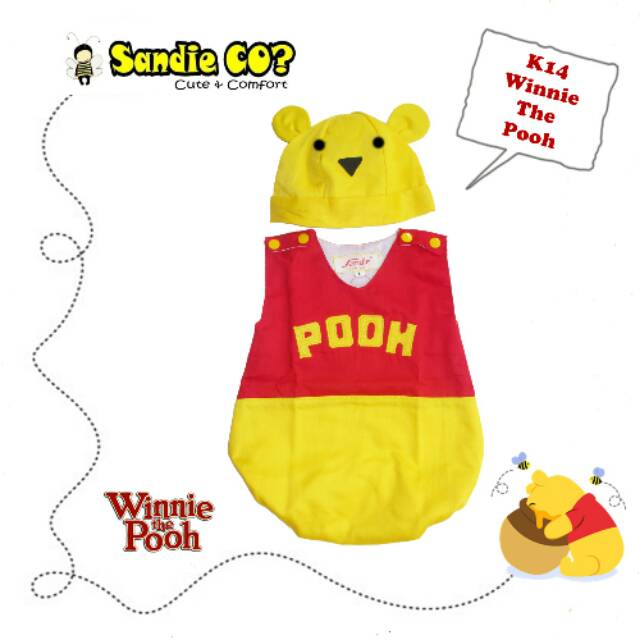 Kostum Bayi Winnie The Pooh Jumper Keren Lucu Unik