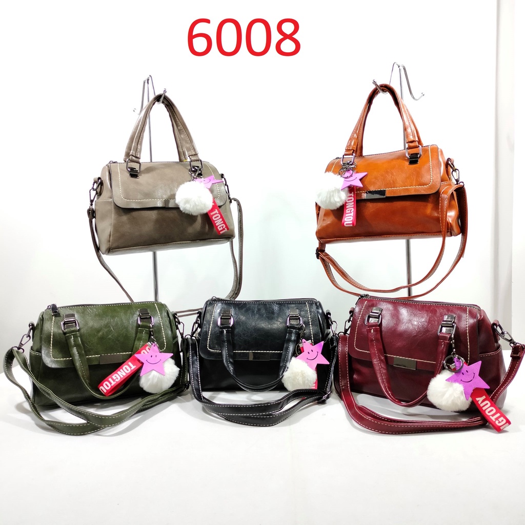 Gratis Gantungan Tas Pompom! Tas Import Wanita Bisa Selempang Berkualitas 6008/2810