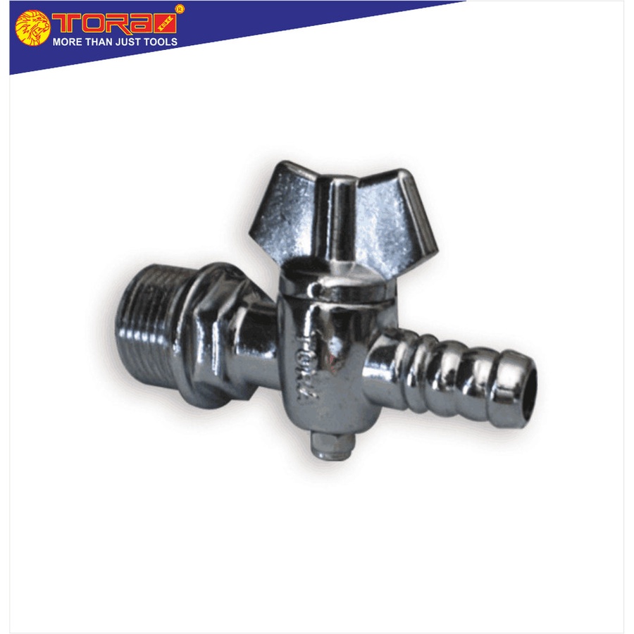 TORA Kran Angin - Keran Gas - Stop Kran - Air Cock 3/8" X PT 1/2