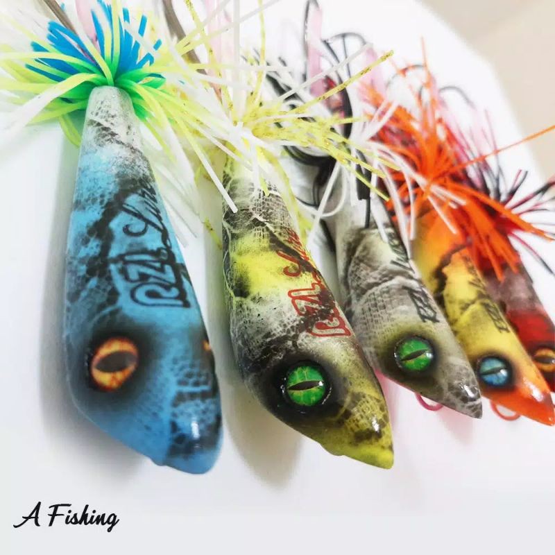 new!! JUMP FROG GEOL REPTIL  RETEL 4,5CM RZL LURE I UMPAN CASTING IKAN GABUS DAN TOMAN