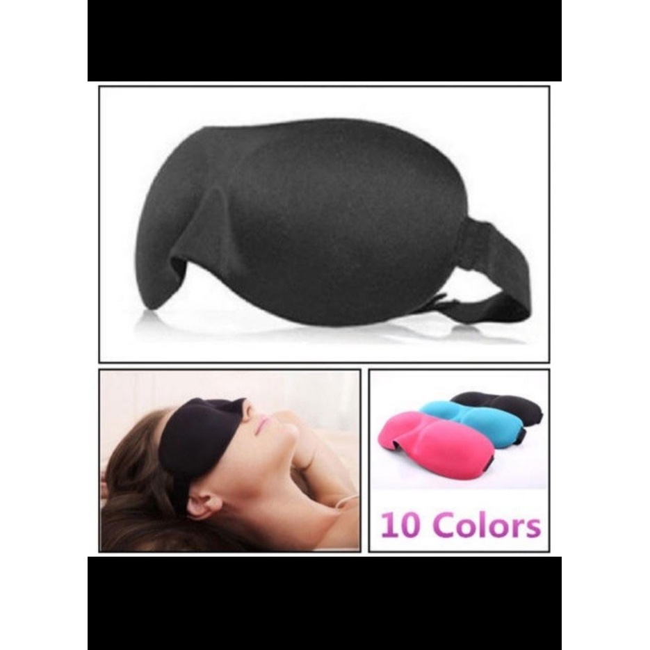 3D Sleep Mask Eye Mask Travel Soft Sleeping Googles Kacamata Tidur