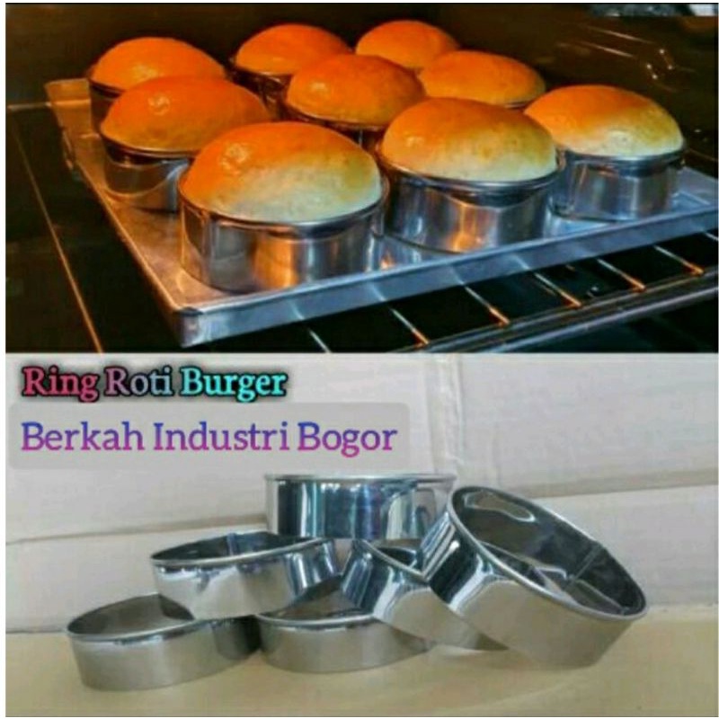 Cetakan roti burger ring roti burger stainless